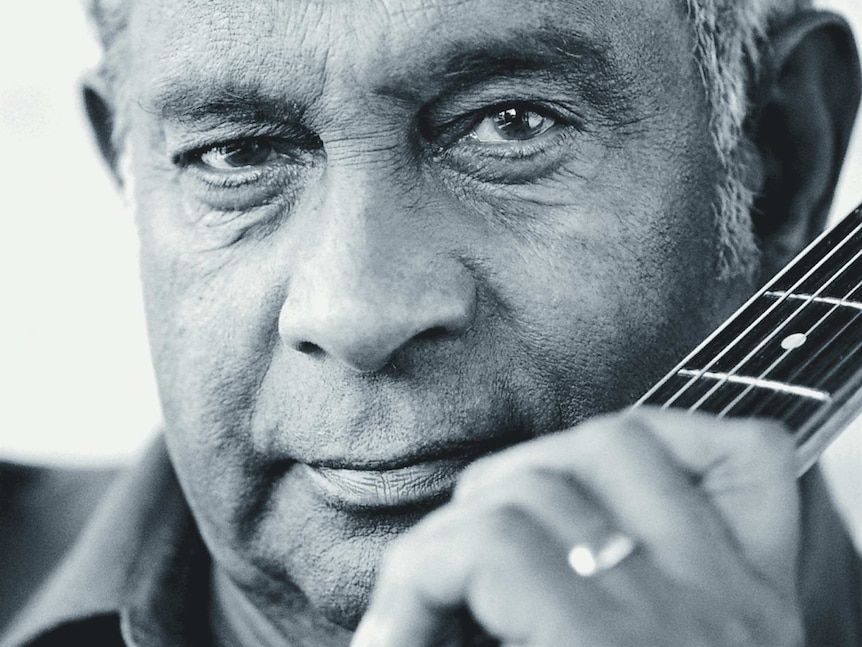 John Elliott's image of iconic Indigenous Australian musician Jimmy Little, taken in 2004