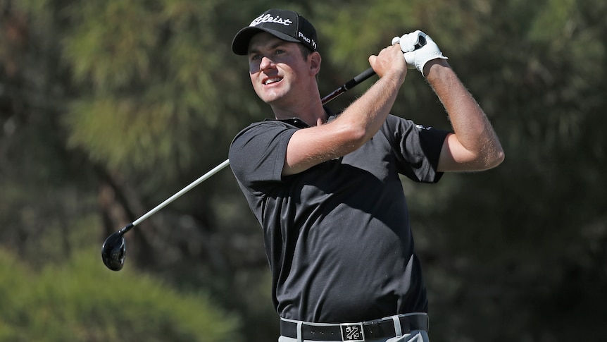 Webb Simpson drives in Las Vegas