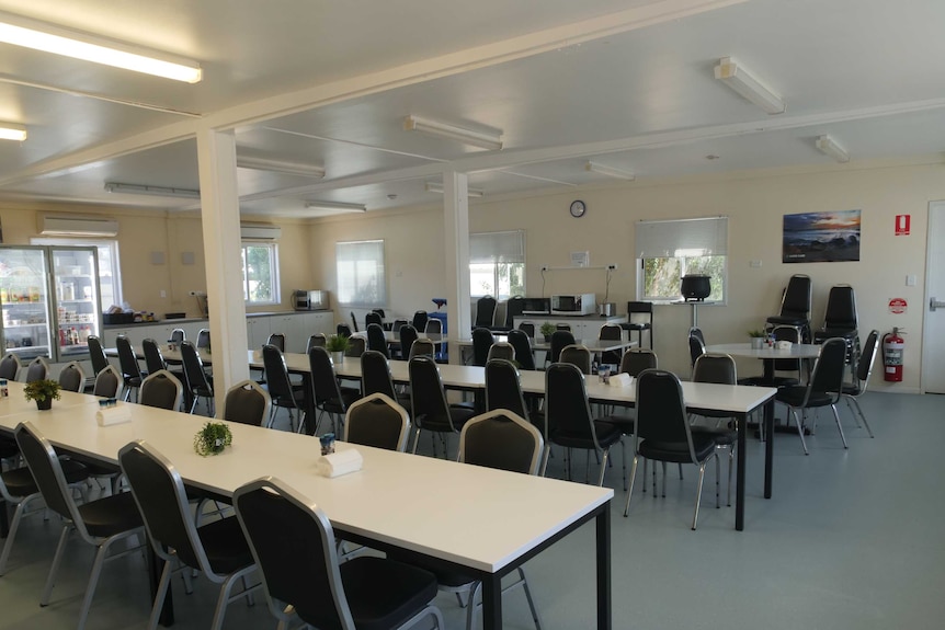 Dining hall at Adani's Carmichael Coal mine