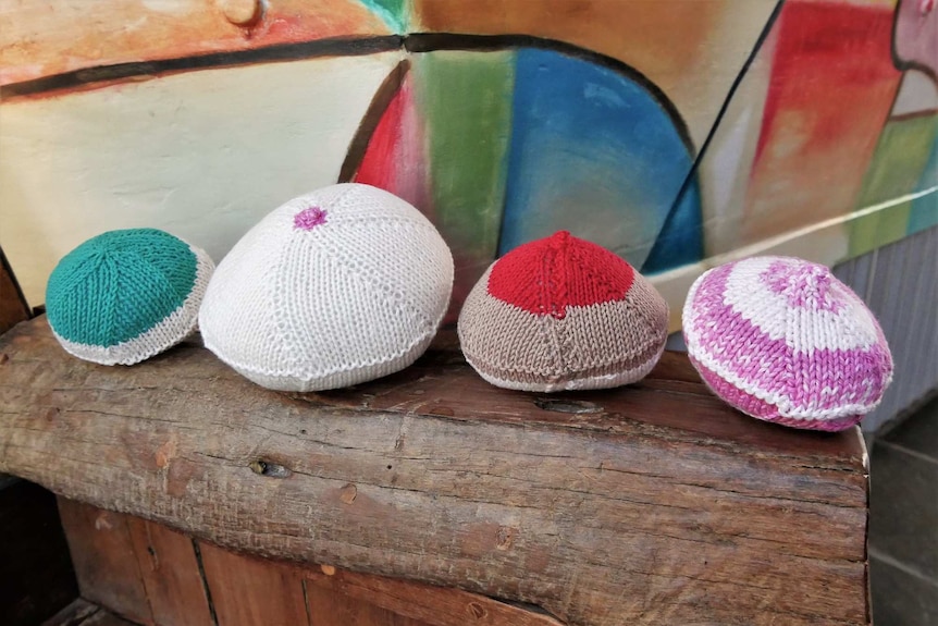 Knitted Knockers different colours