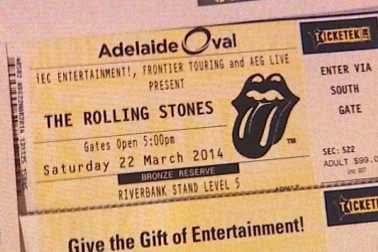 Rolling Stones tickets offered for sale online
