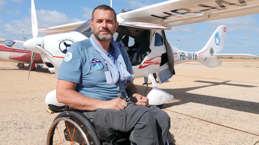 Handiflight pilot Paolo Pocobelli is a paraplegic and an experienced flying instructor.