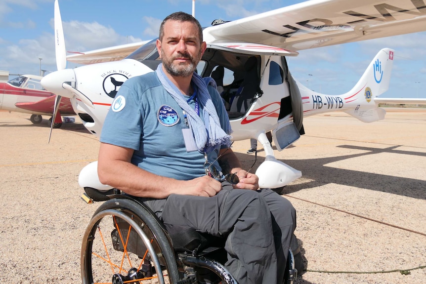 Handiflight pilot Paolo Pocobelli is a paraplegic and an experienced flying instructor.