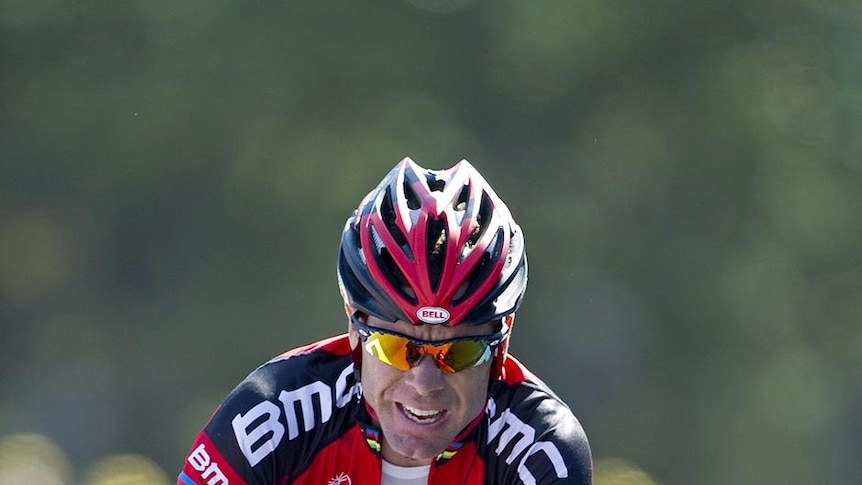 Charging ahead ... Cadel Evans. (file photo)