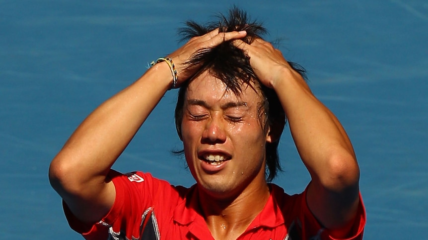 Nishikori emotional after win