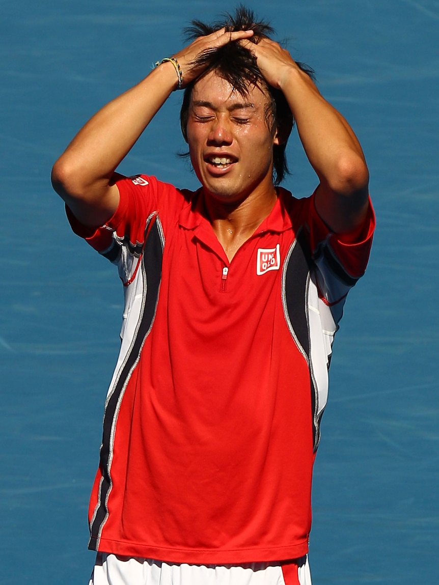 Nishikori emotional after win