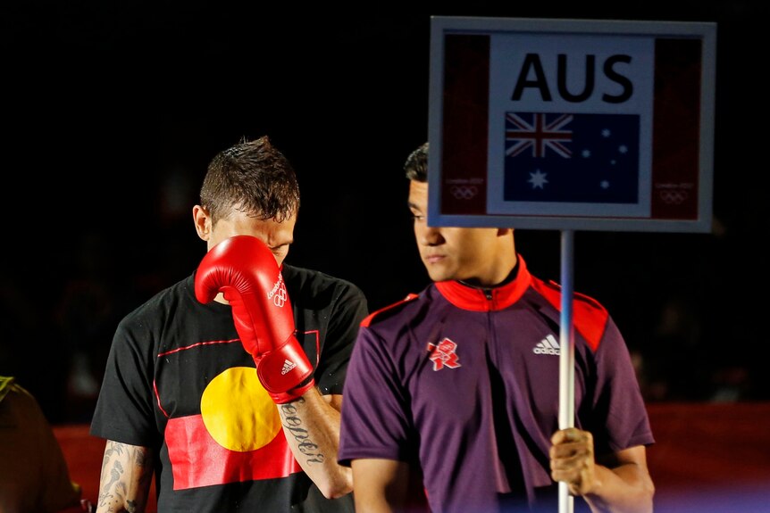 If Damien Hooper had worn the flag of Queensland, would it have been as much of an issue? (Reuters)