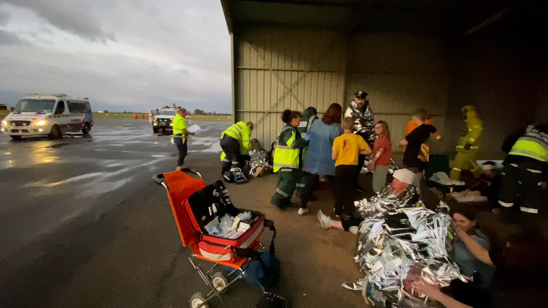 Plane crash simulation tests emergency responders in Mildura Airport
