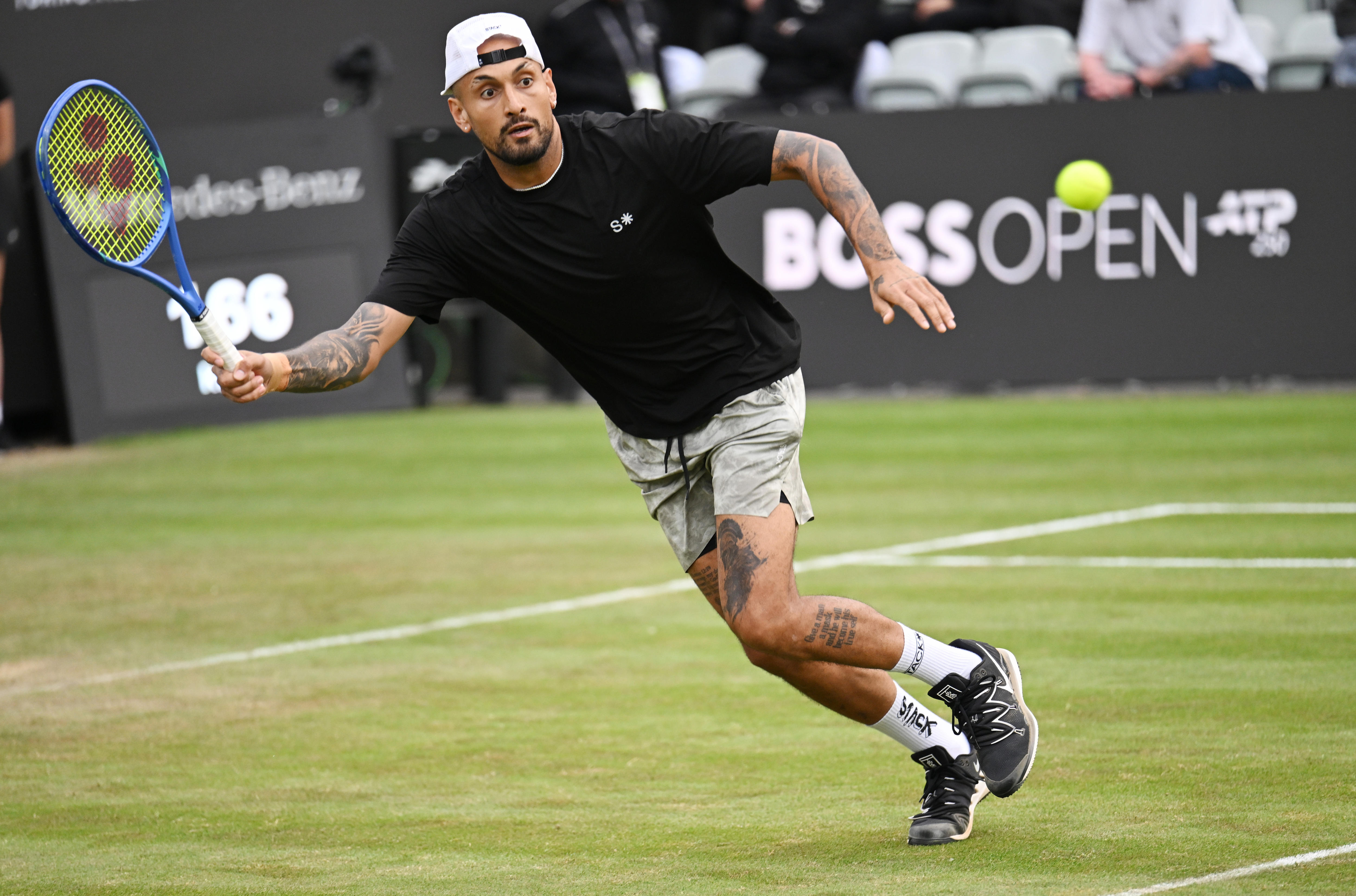 Kyrgios wins Stuttgart opener after five-month tour absence