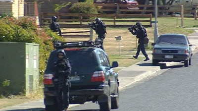 There is still no sign a four-day siege in Tasmania is nearing an end.