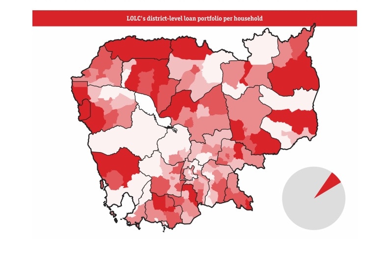 A map with red splotches