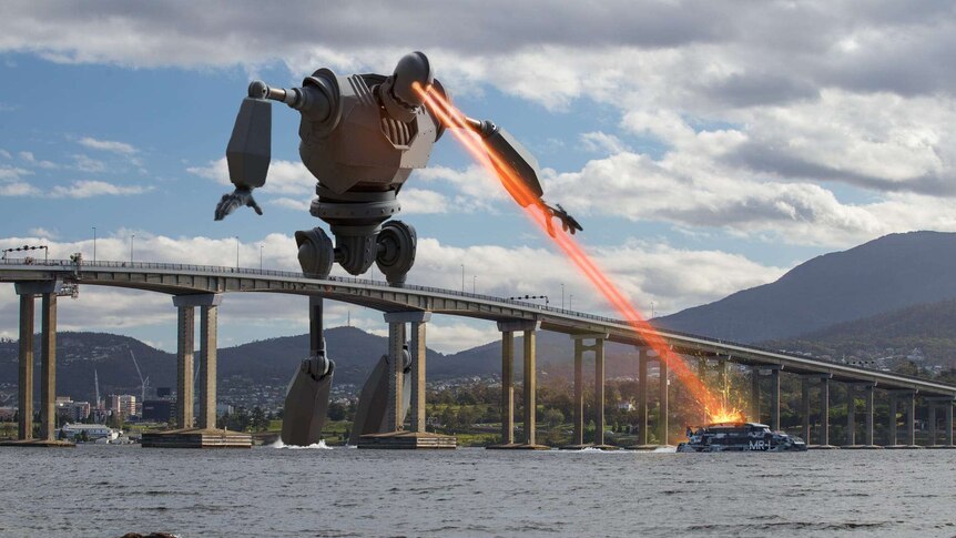 A robot zaps the MONA ferry