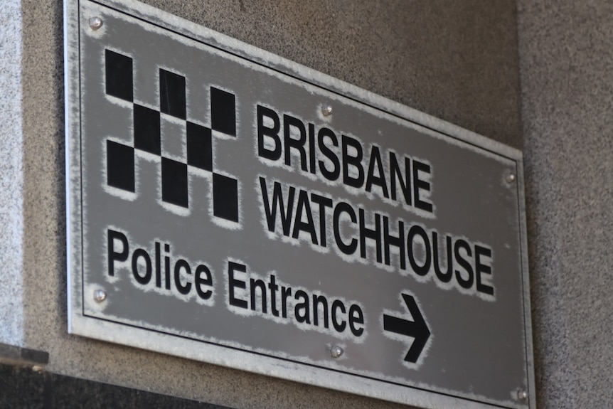 Brisbane Watch House police entrance sign.