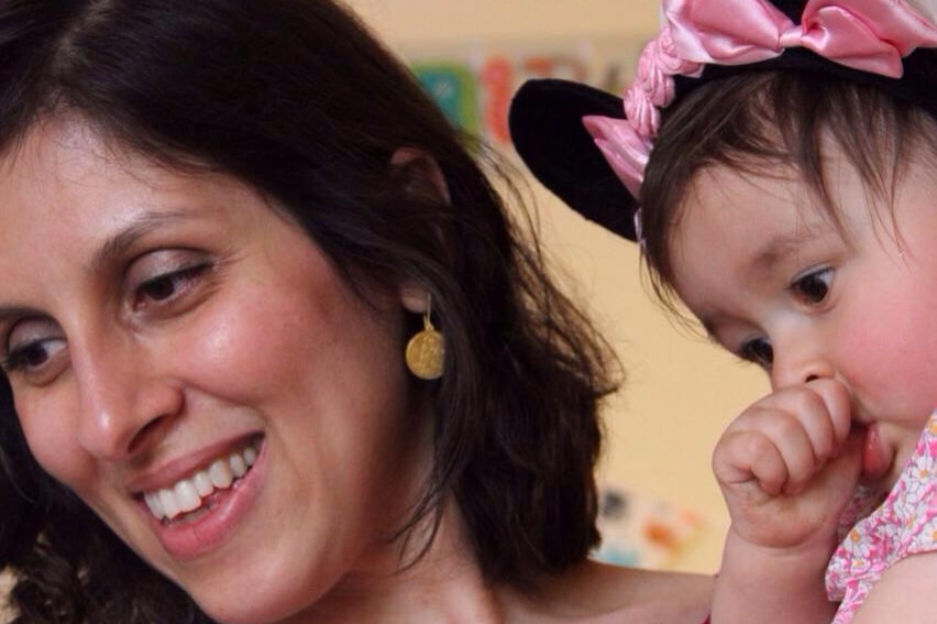 Nanzanin Zaghari-Ratcliffe in a profile picture with her young daughter