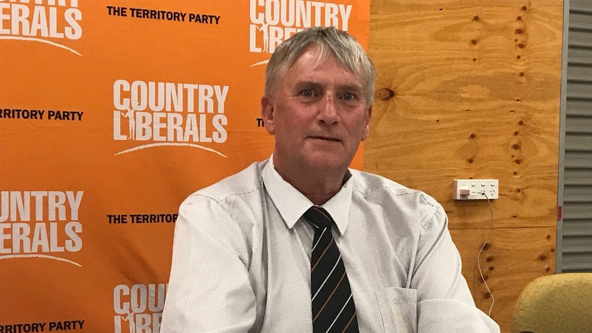 Ron Kelly at the CLP meeting in Alice Springs.