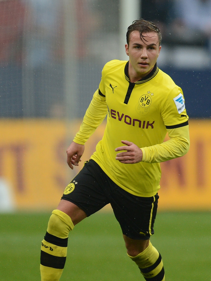 Bayern bound ... Dortmund's Mario Goetze.
