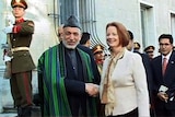 Julia Gillard meets with Karzai