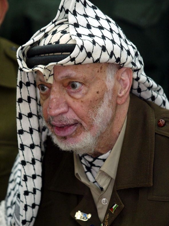 The late Palestinian leader Yasser Arafat