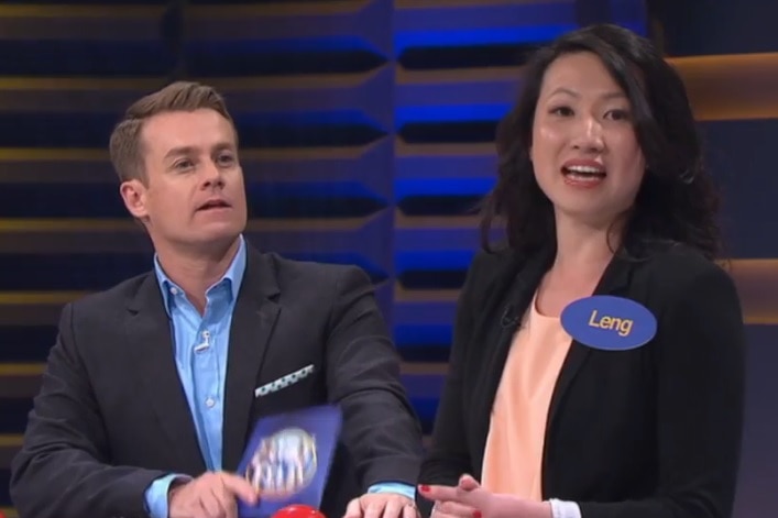 Family Feud host Grant Denyer