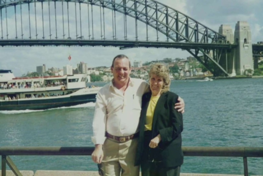 Gwen and Daryl Beer at the Sydney Harbour Bridge.