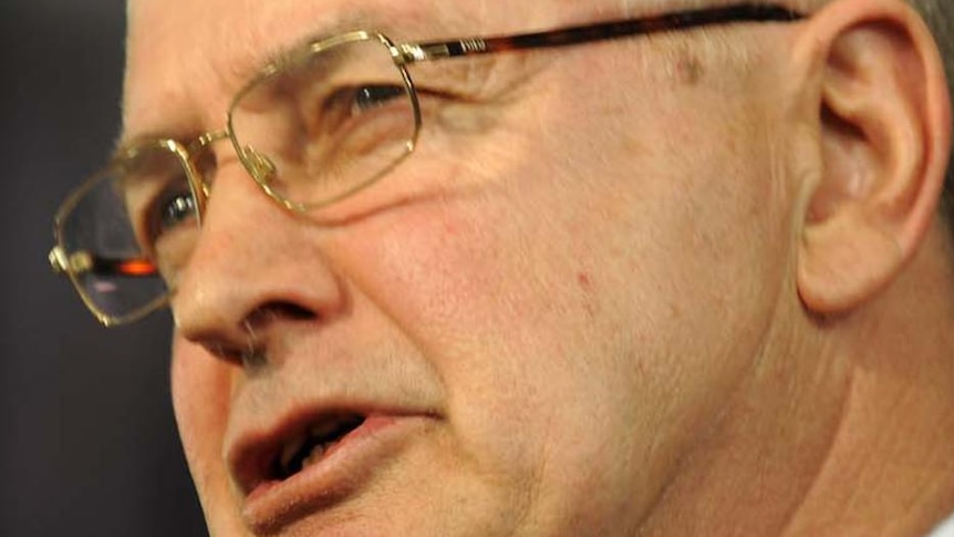 Professor Ross Garnaut addresses the National Press Club in Canberra on March 17, 2011.