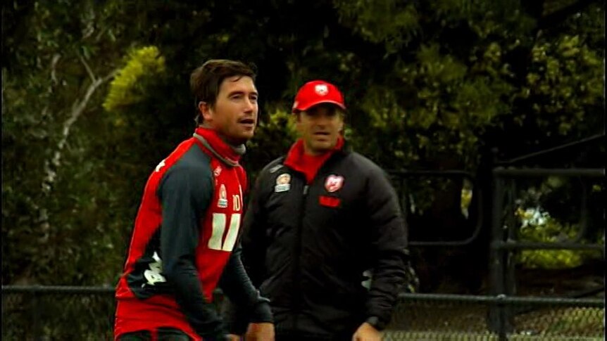 Harry Kewell in training with the Melbourne Heart