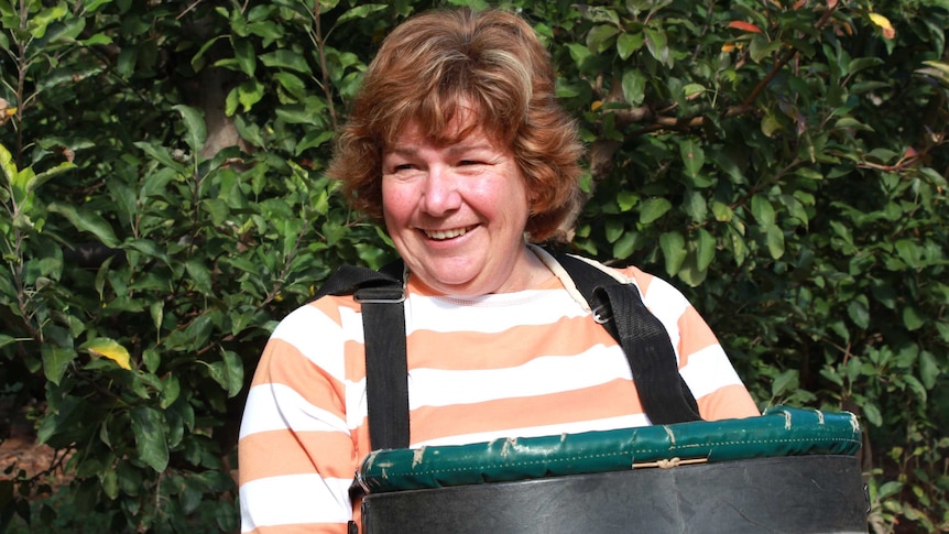Pauline Jachmann on her Loxton apple orchard