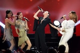 Tina Arena performs with The Veronicas and Jessica Mauboy at the ARIA Awards.