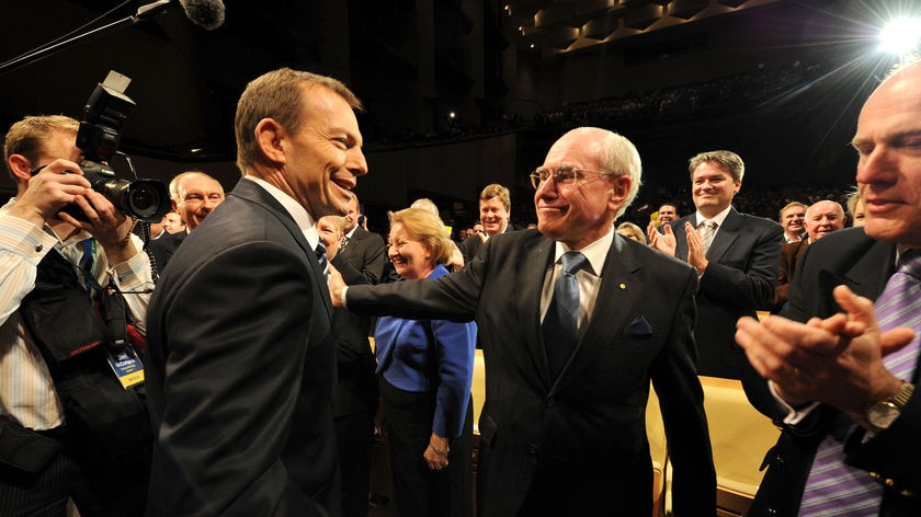 Tony Abbott shares the grubbier, more cynical aspects of his political mentor's approach (AAP)