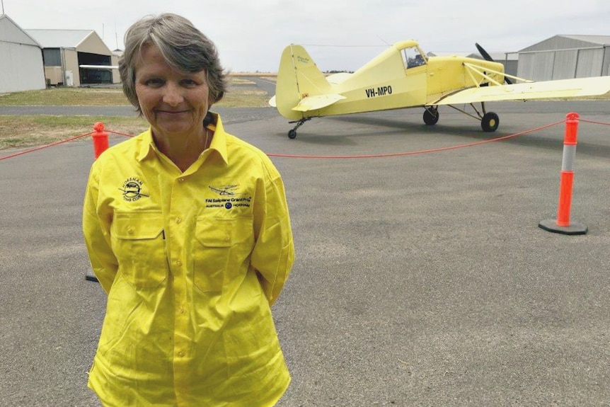 Sailplane race referee Mandy Temple