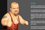Part of the homepage of the Dwarf My Party website.