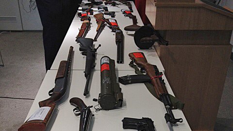 Some of the weapons surrendered