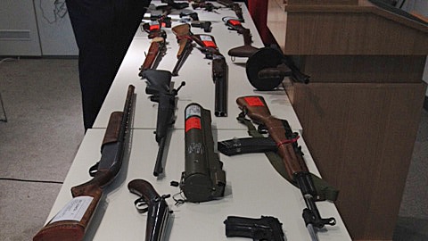 Some of the weapons surrendered