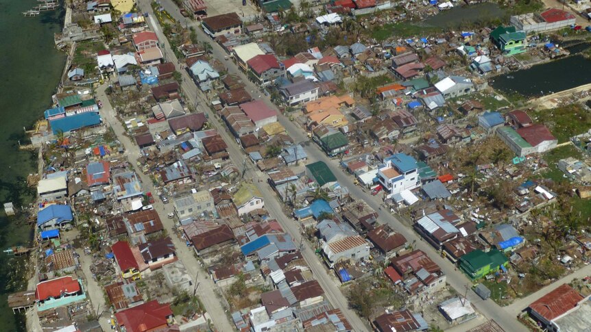 Typhhon Haiyan damage on Bantayan island