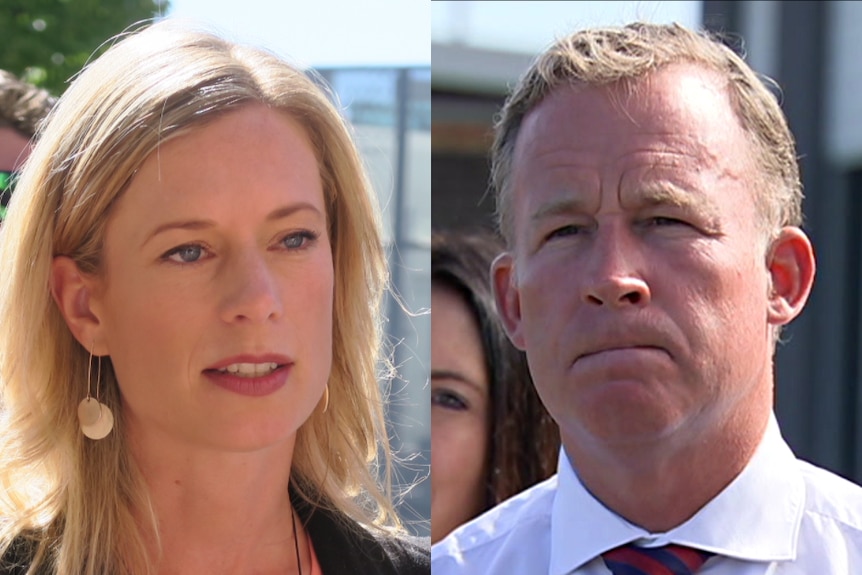 Tasmanian leaders Will Hodgman and Rebecca White