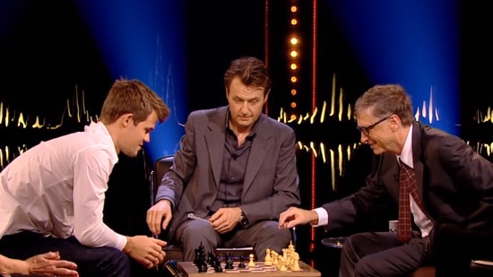 Carlsen and Gates go head to head