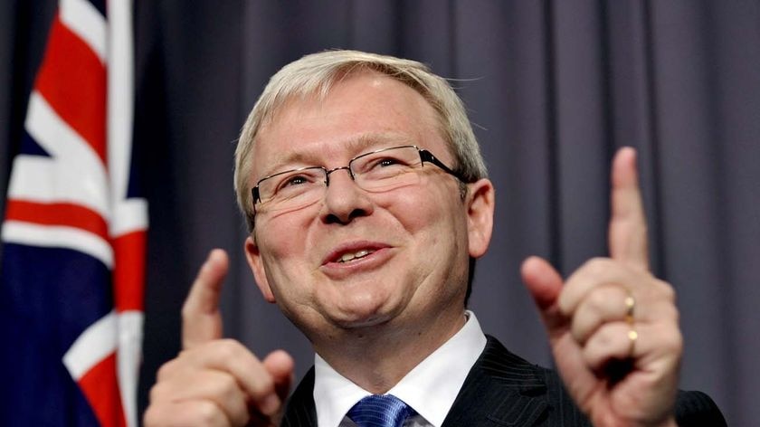 Mr Rudd pledged to serve a full term as foreign minister.