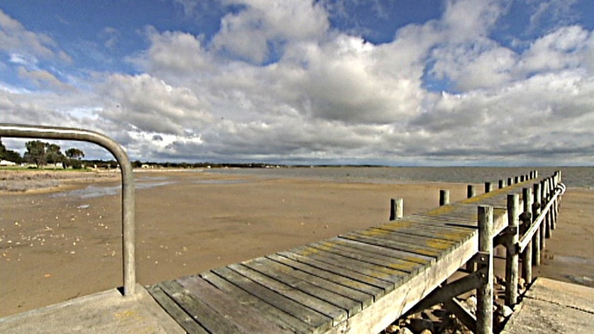 More water needed: lower lakes at the Murray mouth.