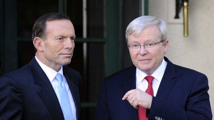 Tony Abbott and Kevin Rudd
