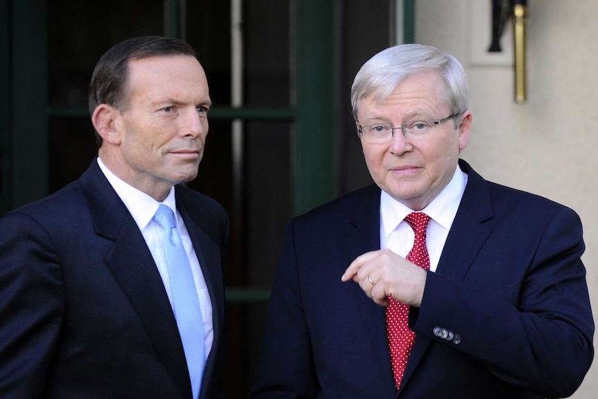 Tony Abbott and Kevin Rudd