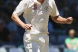 Nathan Bracken celebrates his dismissal of South African captain Graeme Smith