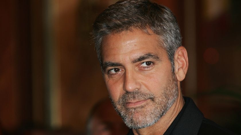 George Clooney to Brad Pitt: I'll murder you (file photo).