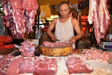 West Jakarta wet meat market
