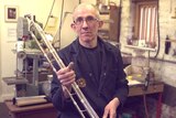 Richard Wright hols a trumpet