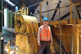 Forico CEO Bryan Hayes in the chipper room of the re-opened and upgraded woodchip mill in north-west