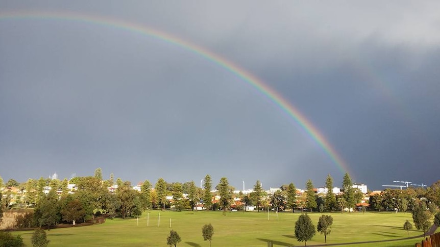 Rain has blanketed Perth this weekend.