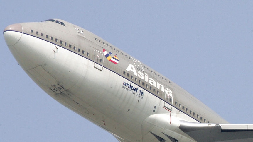 South Korea's airline Asiana: generic, plane in air