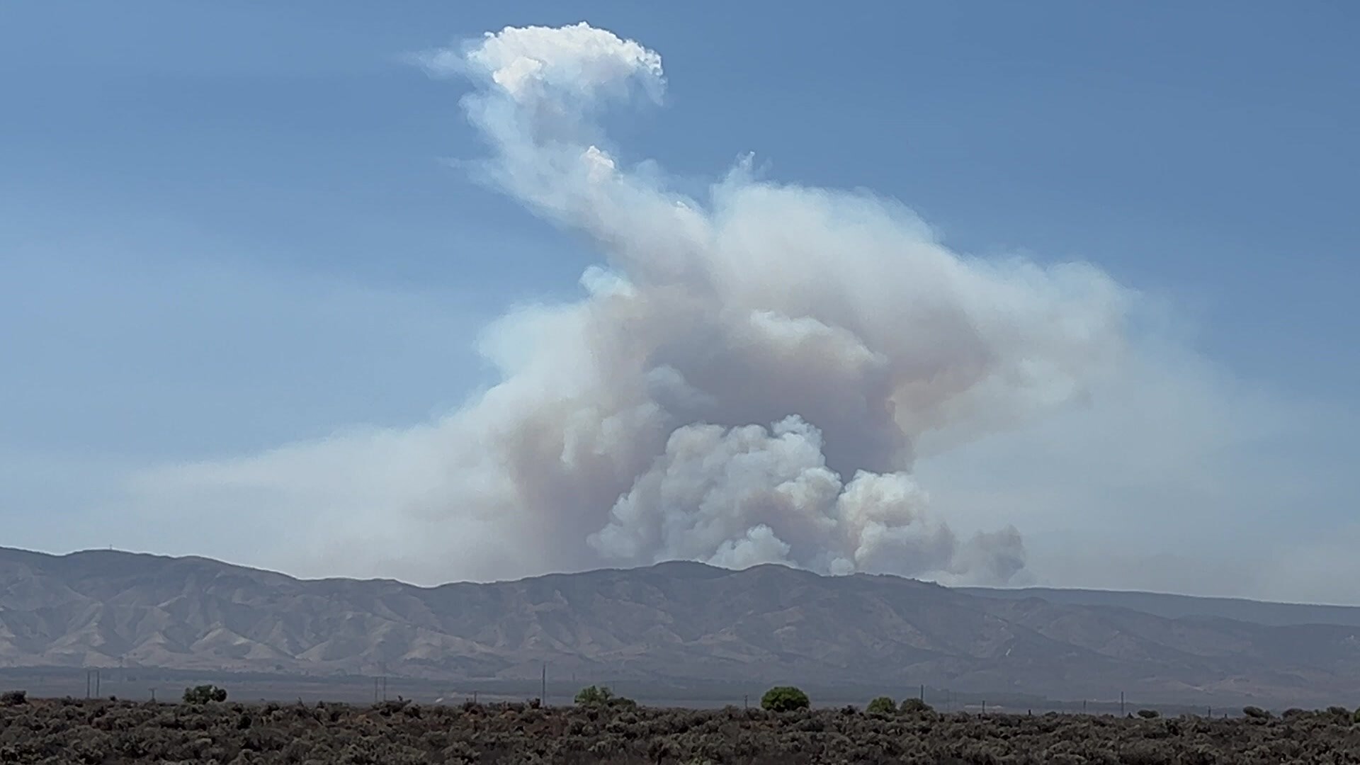 Flinders Ranges fire.