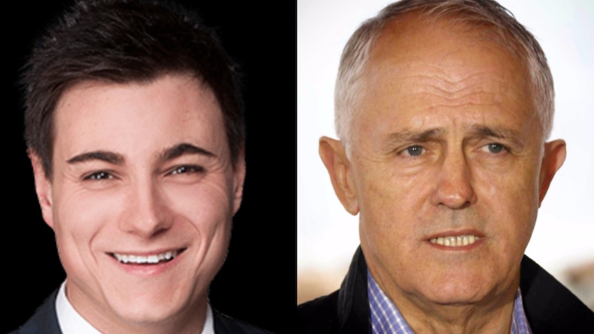 Composite of Ben Willis and Malcolm Turnbull