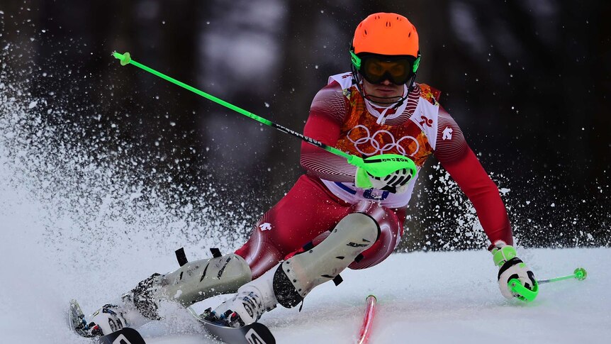 Sandro Viletta woms th super combined gold medal